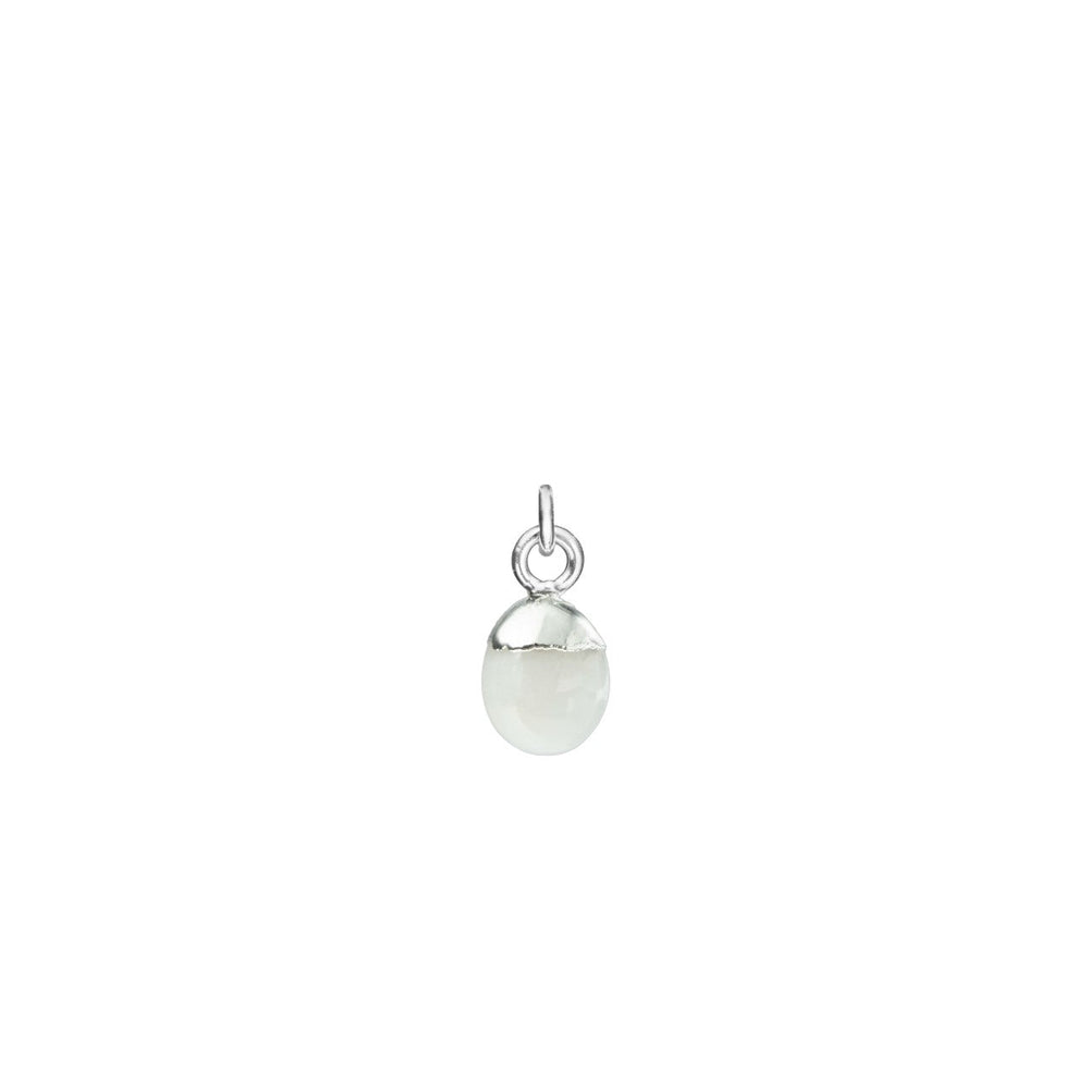 Bridesmaid | Gemstone & Moon Necklace (Silver)