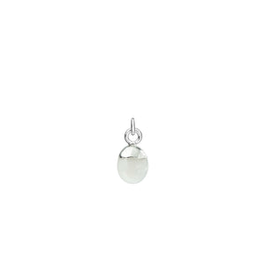 Bridesmaid | Gemstone & Moon Necklace (Silver)