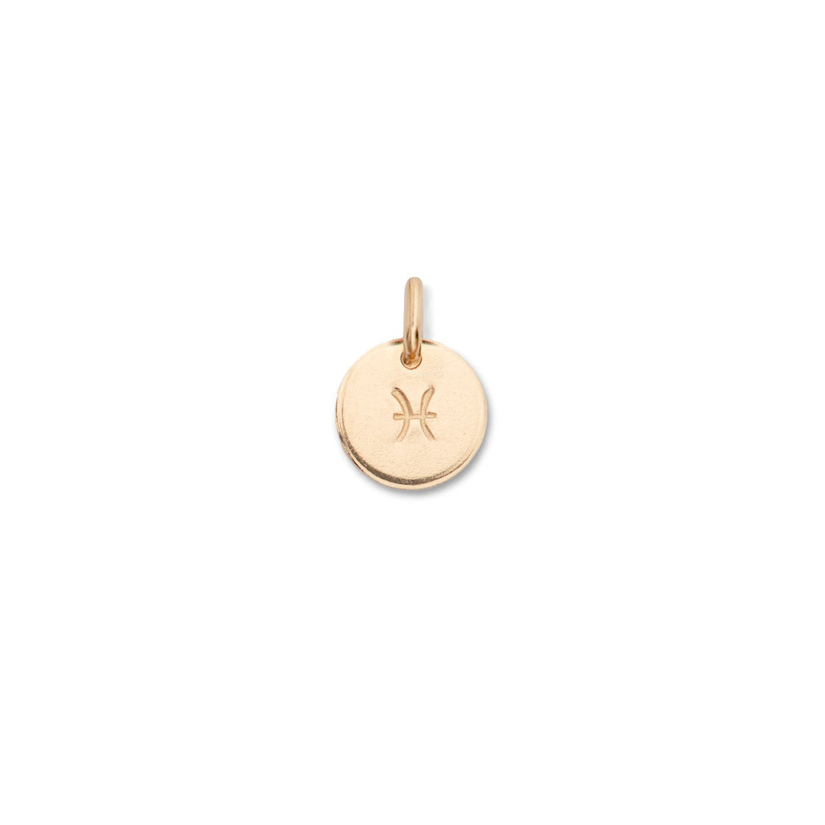 Zodiac Disc | Pisces | February 19 - March 20 (Gold Fill)