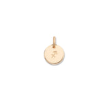 Additional Charm | Personalised Zodiac Sign Disc (Gold Fill)