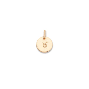 
            
                Load image into Gallery viewer, Additional Charm | Personalised Zodiac Sign Disc (Gold Fill)
            
        