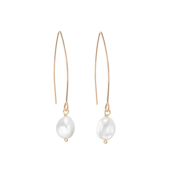 Pearl Dropper Earrings | Calm (Gold)