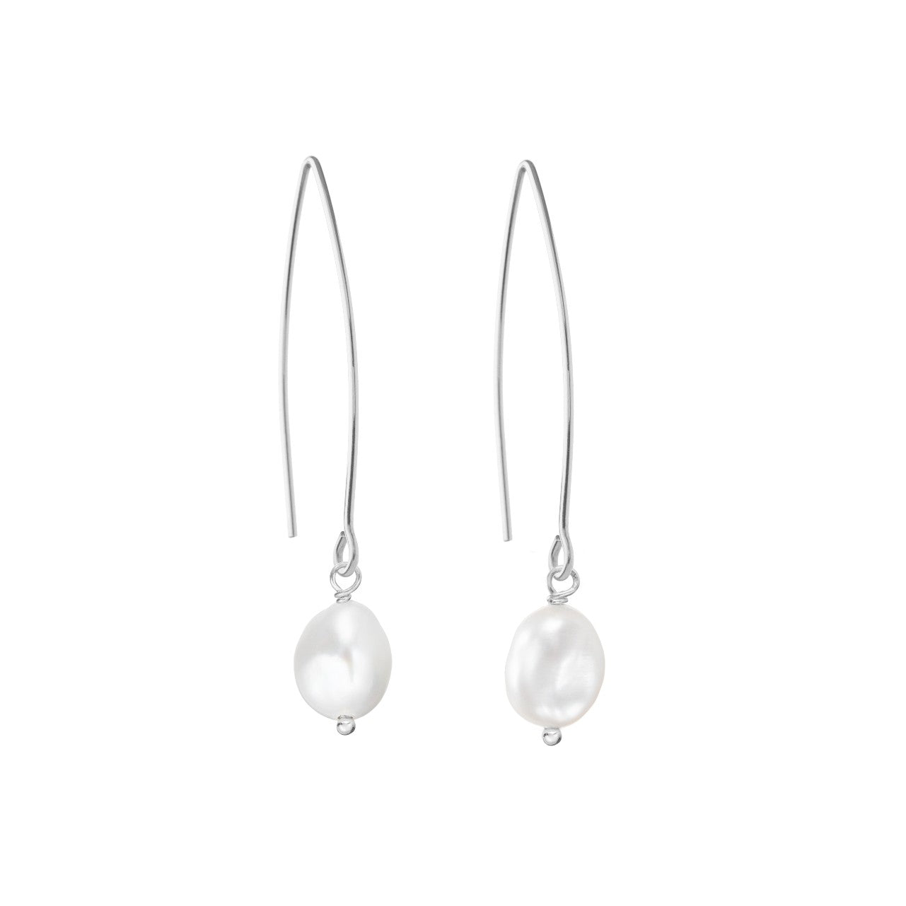 Pearl Dropper Earrings | Calm (Silver)