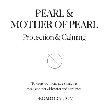 Mother Of Pearl Gem Slice Hoop Earrings | Calming (Gold Fill)