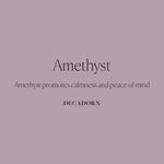 Amethyst Charm Necklace | Calming (Silver)