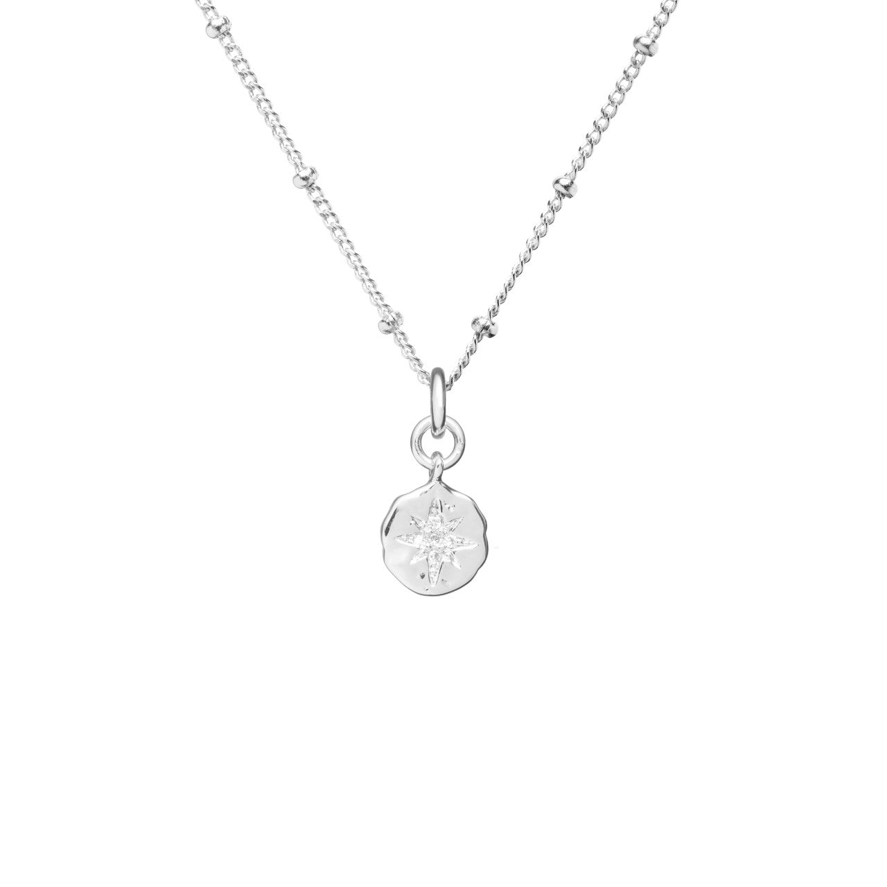 Celestial Coin Necklace (Sterling Silver)