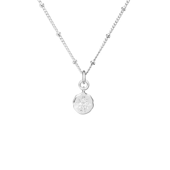 Celestial Coin Necklace (Sterling Silver)