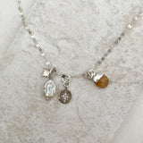 Citrine Charm Necklace | Success (Silver)