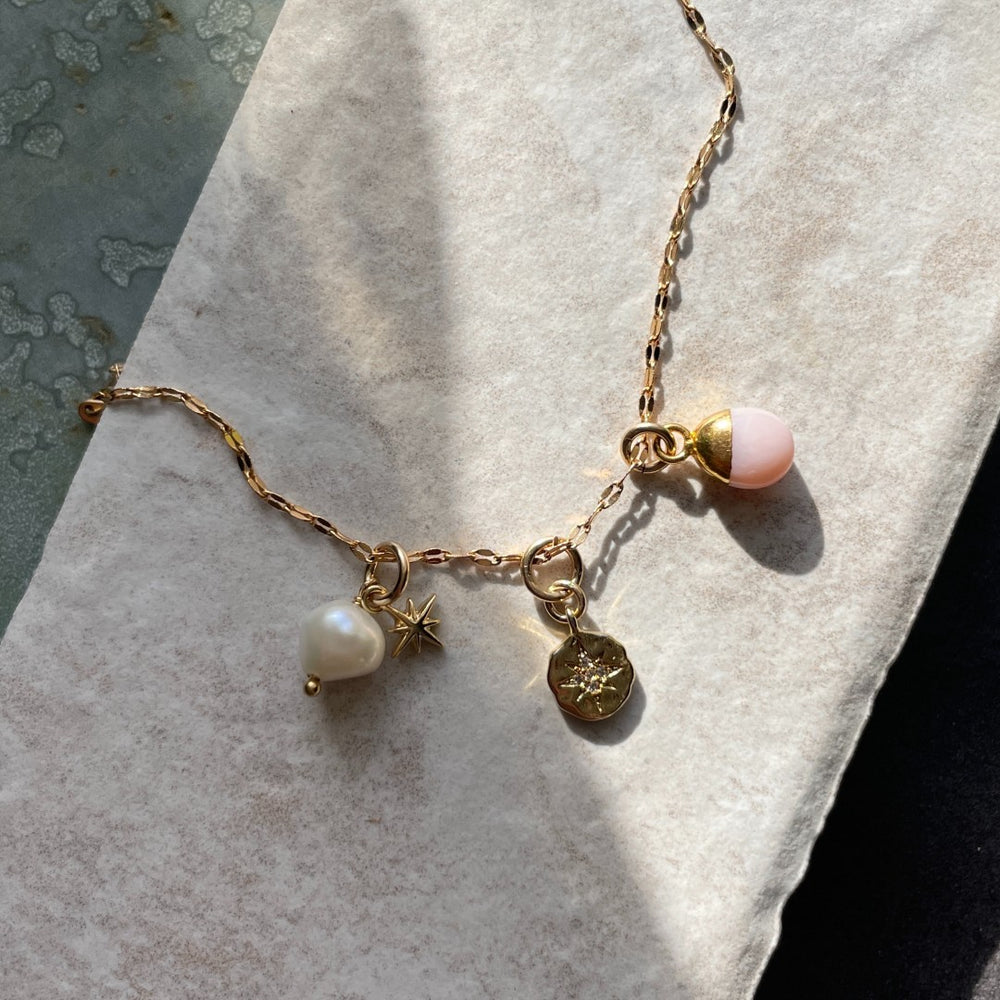 Create Your Own | Stones With Meaning Charm Necklace (Gold Plated or Silver)