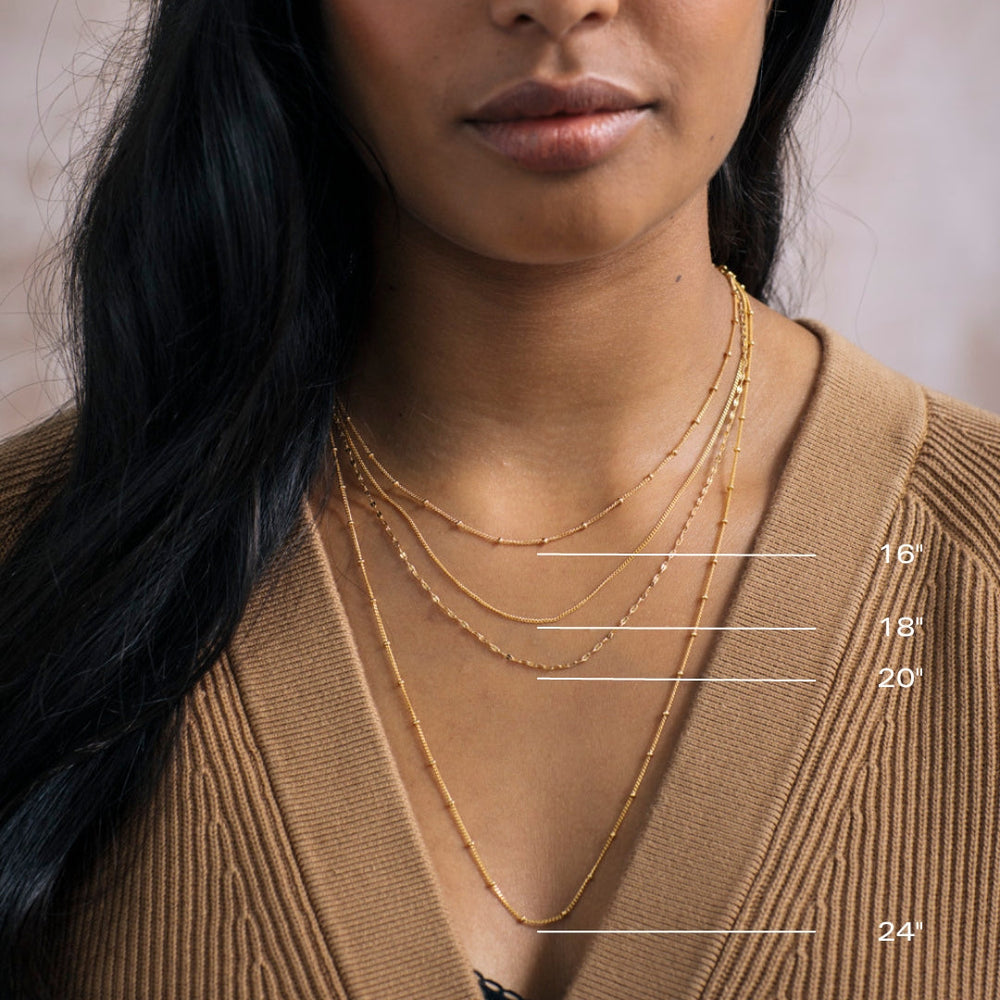 June Birthstone | Moonstone & Moon Necklace (Silver)