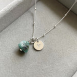 May Birthstone | Emerald Threaded Satellite Chain Necklace (Silver)