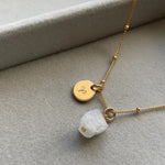 June Birthstone | Moonstone Threaded Satellite Chain Necklace (Gold | Silver)