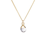 Tiny Tumbled Gemstone Necklace - Quartz (Healing) - Decadorn