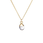 Quartz Tiny Tumbled Necklace | Healing (Gold) | Decadorn
