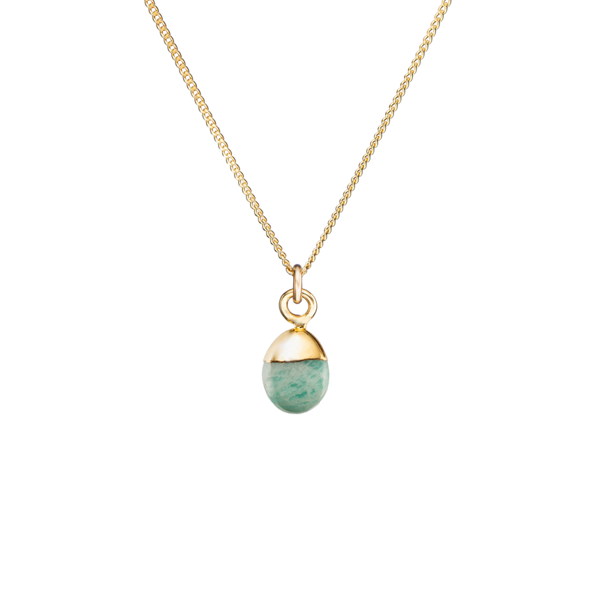 Amazonite Tiny Tumbled Necklace Confidence
