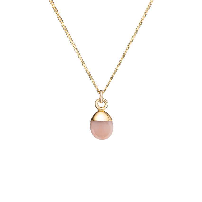 Opal Tiny Tumbled Necklace Love & Hope