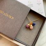 Create Your Own | Stones With Meaning Necklace - Tiny Tumbled (Gold Plated)